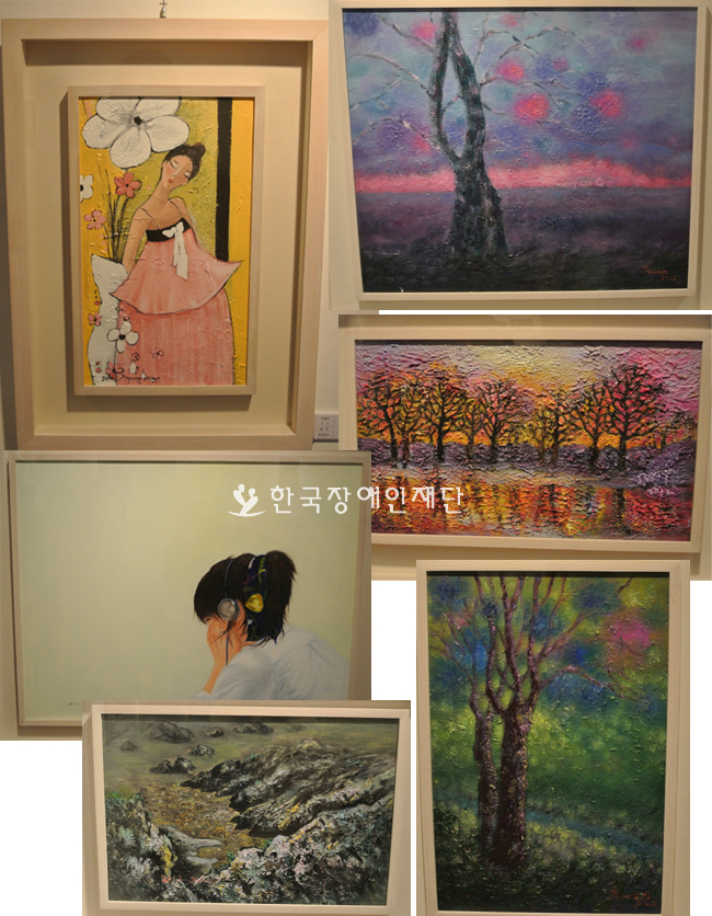 한국장애인표현예술연대의 미술작품들