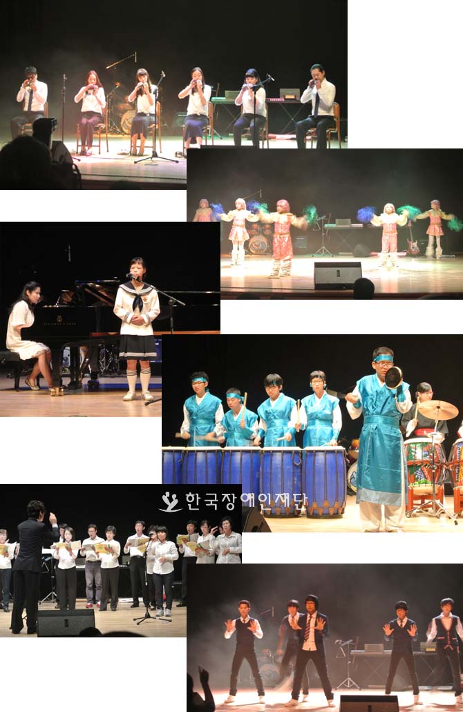 참여한 10개 팀의 연주,춤,노래 등 다양한 공연 사진